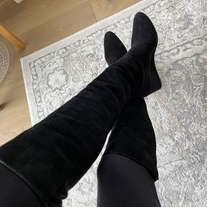 Stuart Weitzman Suede Knee over knee boots